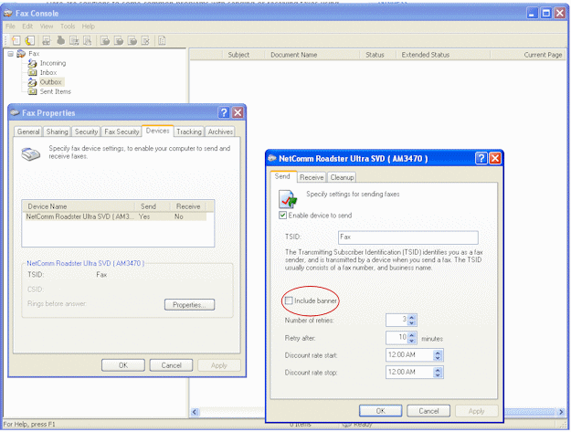 Untick 'Include Banner'