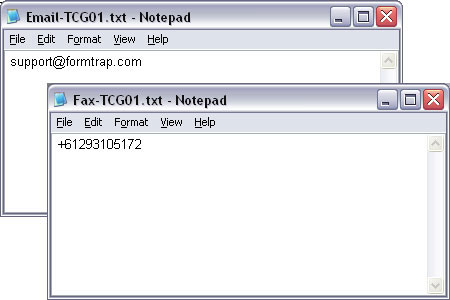 Notepad substitution .txt files