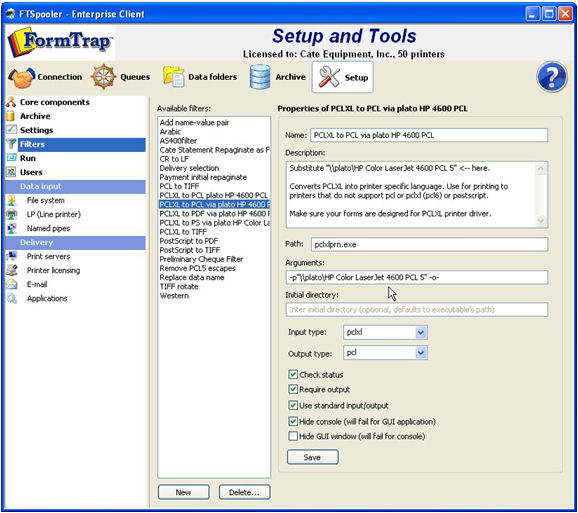 add printer name to settings