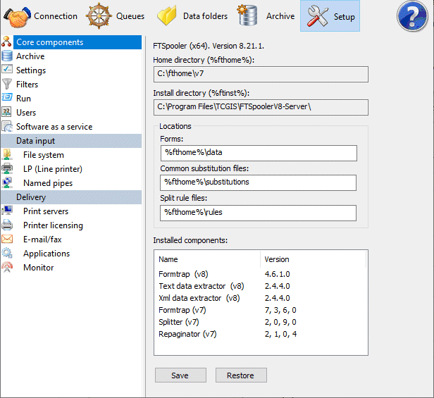 Setup Core Components