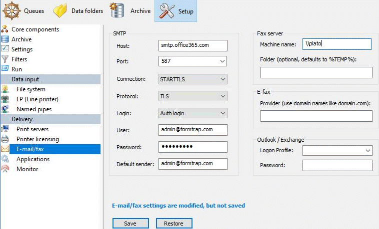 Email Settings