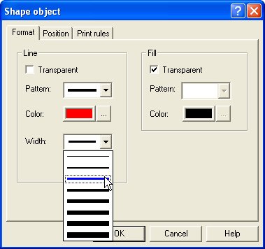 Shape Objects - Line Width