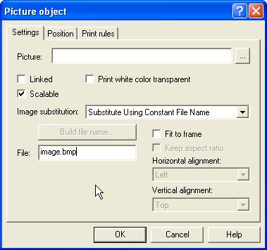 Substitute using a constant file name