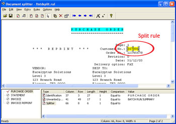 Example: Split rules