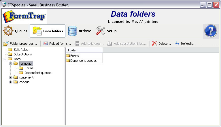 Reload Data files